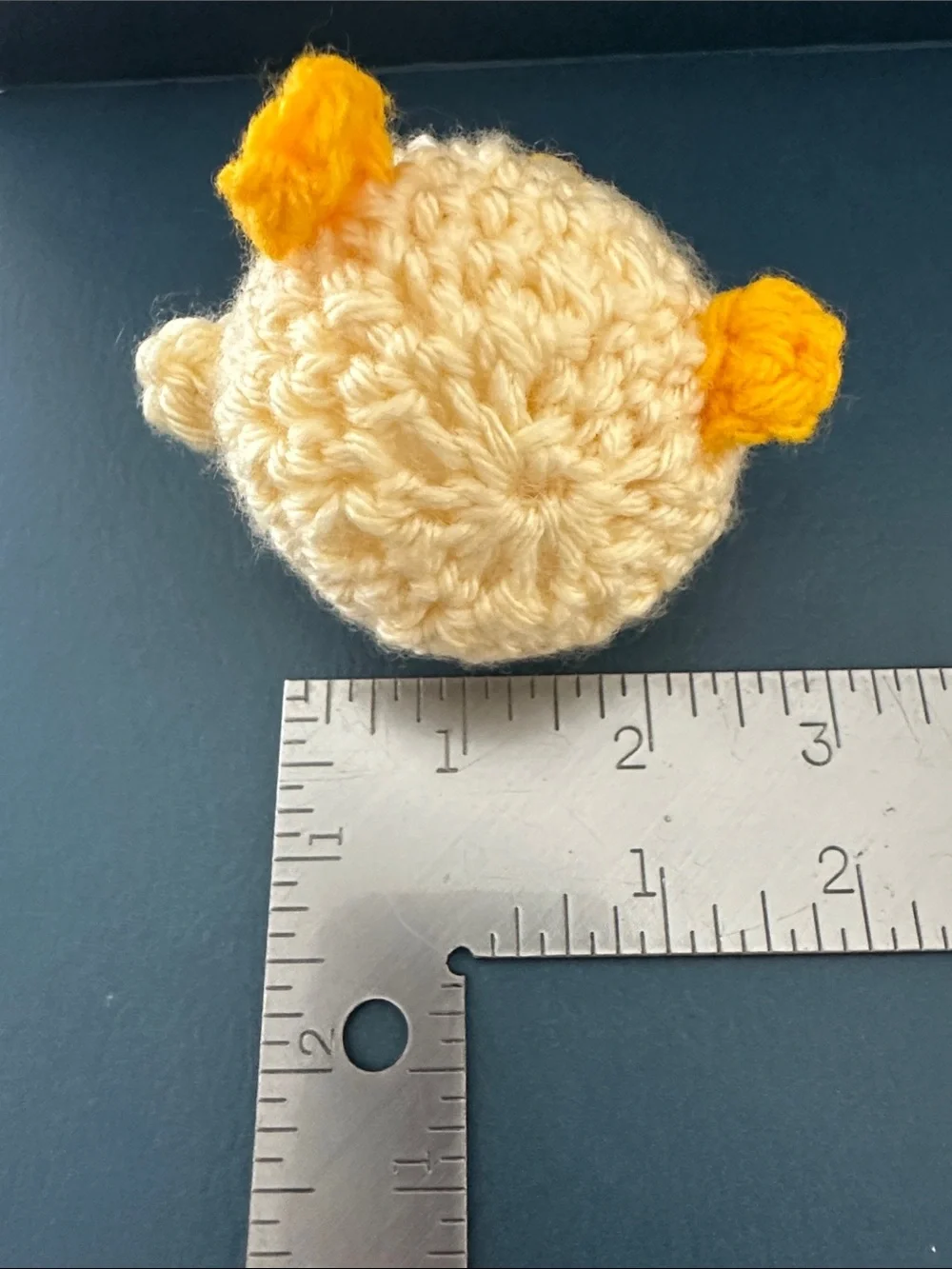 Handmade Crochet Chick Keychain